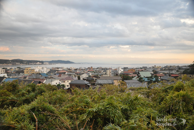 Point de vue depuis le temple Hase Dera sur l'océane
