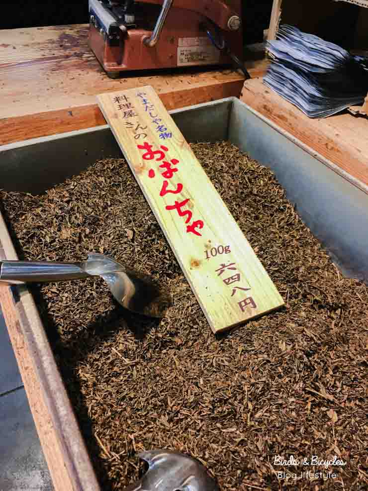 Différents thés verts en vrac