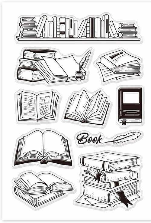 Où trouver jolis tampons livres (planche 2)