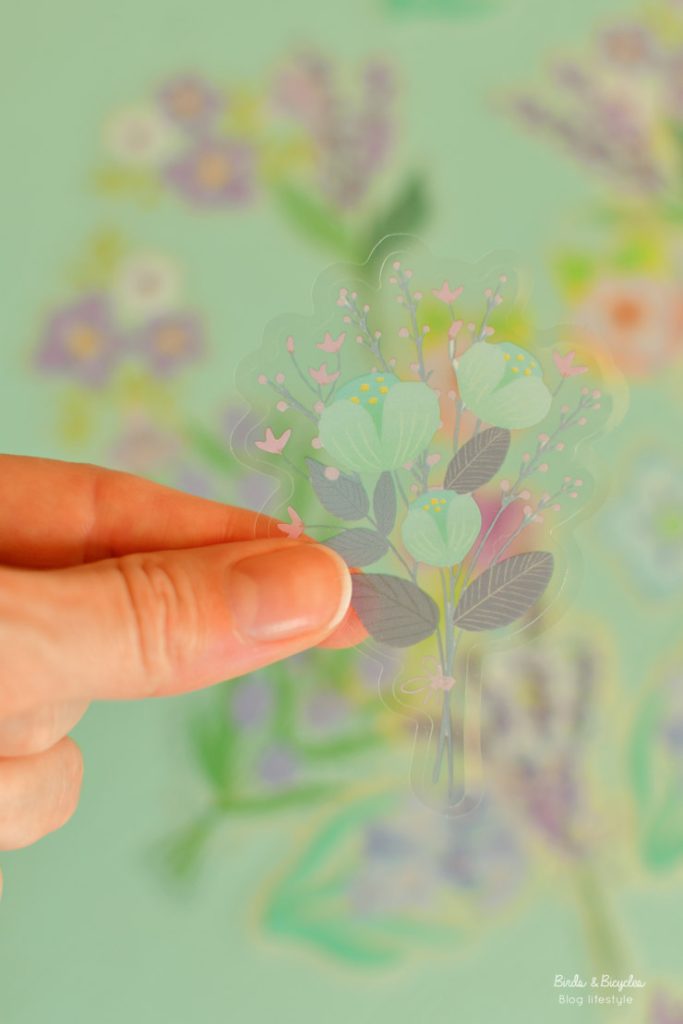 Stickers japonais de fleurs "Morning Courtyard" de BGM