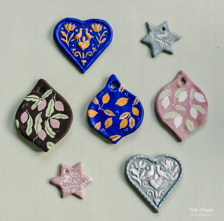 déco de sapin en argile