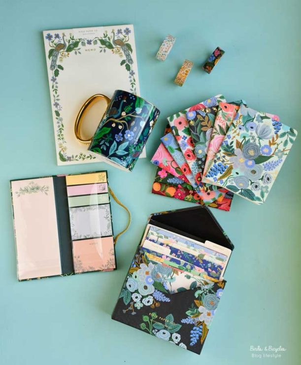 Collection papeterie - Rifle Paper Co - Fan de papeterie - blog Birds & Bicycles