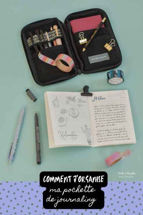 Liste de matériel de journaling pour carnet de voyage