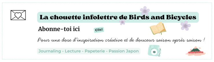 L'infolettre du blog lifestyle & voyage  Birds & Bicycles